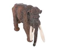 CHICIRIS Giocattolo Lanoso Antico Modello Animale di Grande Statua di Elefante con Tronco e Capelli Dettagliati per Decorazione della Sala Giochi Figurina Educativa