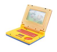 CHICIRIS Giocattolo per Laptop per Bambini, Design per Laptop Ad Alta Simulazione Musica Leggera Apprendimento 'Inglese Migliora la creatività per L'educazione Precoce (Yellow)