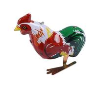 CHICIRIS Giocattolo retrò con Gallo, Giocattolo con Pollo Che Salta a Orologeria Senza Batterie Necessarie, per la Ricreazione dei Bambini e Il Divertimento Nostalgico