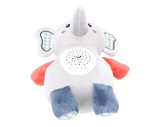 CHICIRIS Giocattolo Succhietto a Forma di Elefante, Materiale Peluche, Animale Farcito con Elefante Musicale a LED per Aiutare il Sonno del Neonato, Giocattolo Morbido per lo Sviluppo Sensoriale,