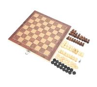 CHICIRIS Gioco da Tavolo Dama, Scacchiera in Legno, Gioco Interattivo per Famiglie da Viaggio Portatile per Tutte le età (M)