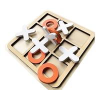 CHICIRIS Gioco da Tavolo Interattivo Xo in Legno, Gioco di Puzzle Educativo per Bambini e Riunioni di Famiglia (Come mostrato)