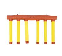 CHICIRIS Gioco Drop Sticks, Giocattolo per Allenamento in Plastica per la velocità della Mano, Sfida di agilità per Bambini e Adulti con Telecomando e velocità Regolabile (Yellow)