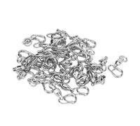 CHICIRIS Girelle da Pesca a Scatto Ad Alta Resistenza da 30 Pezzi, Girelle con Cuscinetti a Sfera in Acciaio Inossidabile con Diviso Ovale, per la Pesca a Mosca in Acqua Dolce d'Acqua (4#)