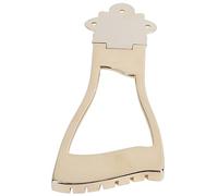 CHICIRIS Golden Metal Bridge Bridge Raitac per Chitarra Jazz Archtop con Superficie Liscia per Sostituire gli Antichi Abini, Accessori Per Strumenti Musicali