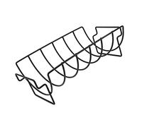 CHICIRIS Griglia per Costolette, Griglia per Arrosti Antiaderente Supporto per Arrosto di Tacchino in Metallo per Grigliare Affumicare 4,5 X 7,7 X 13,8 Pollici