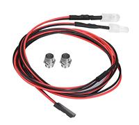 CHICIRIS I Migliori Fari RC per Veicoli da Drift Modello 1/10, Fantastici Effetti di Luce, Lunga Durata, Appassionati di Luci RC, Colori Opzionali, 2 Pezzi (N. 12 luce rossa)