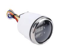 CHICIRIS Indicatore Digitale del Livello Dell'acqua e delle Acque Reflue, Display Ad Alta Precisione 3 in 1 da 52 Mm per e Barche, Struttura Resistente in ABS e Acciaio Inossidabile (Quadrante nero