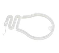 CHICIRIS Insegna a LED a Forma di Lampadina Al Neon per Decorazioni da Interni Alimentata Tramite USB/batteria, Atmosfera di Illuminazione Calda per Feste di Matrimonio di Natale, ABS+PVC, (colore