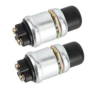 CHICIRIS Interruttore di Avviamento Motore a Clacson da 2 Pezzi per Impieghi Gravosi 12V per Auto e Barca, Avviamento a Pulsante SPST Resistente Alla Polvere con Contatti in Ottone Puro