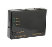 CHICIRIS Interruttore di interfaccia multimediale HD, Design alla moda Interruttore di uscita 3 in 1 Buona Compatibilità Squisita 4Kx2K Compatto per la Casa