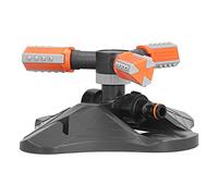 CHICIRIS Irrigatore D'acqua Rotante, Irrigatore da Giardino Automatico con Prese D'acqua Regolabili e Base Stabile in ABS, per Irrigazione di Verdure Arbusti di Fiori da Prato (ORANGE)