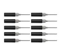 CHICIRIS Isolamento Piercing Test Sonde in Modo Efficiente e Durevole per lo Strumento di Diagnosi Automobilistica, Pacchetto 10pcs per Test Multimetrali, Materiale ABS/Ottone (BLACK)