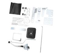 CHICIRIS Kit cambio automatico a pavimento, leva del cambio a 3 e 4 velocità, ricambio per C4 C6 700R4 TH350 TH400 con leva del cambio cromata da 11 pollici e hardware di installazione