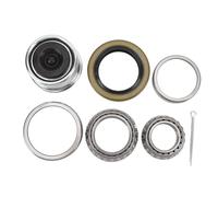 CHICIRIS Kit Cuscinetti Ruota per Rimorchio Kit Ruota per Rimorchio Barca in Lega di Acciaio 7 Pezzi per Mandrino da 3500 Libbre 84 1 1 16 Pollici a 3 8 Pollici Assi con Tappo Parapolvere da