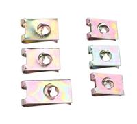CHICIRIS Kit di Clip per Dadi a U 110 Pezzi Clip per Dadi a U 4 Dimensioni Assortimento di Dispositivi di Fissaggio a Molla in Acciaio Zincato Multiuso per Pannello Porta Cruscotto