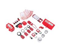 CHICIRIS Kit di Lockout Tagout, Set di 10 Lucchetti LOTO con Serrature per Interruttori Automatici Ganci di Sicurezza per Manutenzione Elettrica Industriale Scatola di Immagazzinaggio in Nylon
