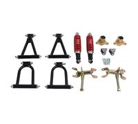 CHICIRIS Kit di Montaggio del Braccio della Sospensione Anteriore, Metallo Resistente, Modifica del Bilanciere della Sospensione Anteriore per ATV Quad Buggy Go Kart con Materiale di