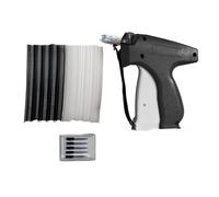 CHICIRIS Kit di Pistola a Tag, ABS ACCIPO Durevole Portatile, Pistola Mini di Orlo con 6 Aghi da 1000, per la Trapunta di Vestiti Pulsante Sostituzione Viaggio di Viaggio di Emergenza (BLACK)