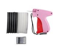CHICIRIS Kit di Pistola a Tag, ABS ACCIPO Durevole Portatile, Pistola Mini di Orlo con 6 Aghi da 1000, per la Trapunta di Vestiti Pulsante Sostituzione Viaggio di Viaggio di Emergenza (PINK)