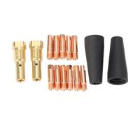 CHICIRIS Kit di Punte degli Ugelli Senza Gas Flusso Kit Efficiente di Saldatura MIG di 0,031 Pollici per il Secolo FC90 80gl, 15 Pezzi per Progetti Migliori, Rame/ottone/PTFE