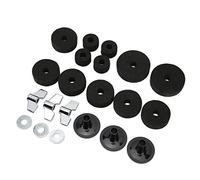 CHICIRIS Kit di Sostituzione Piatti da 21 Pezzi con Feltrini e Manicotti, Set di Hardware per Batteria di Dimensioni Standard, Componenti in Metallo e Plastica, Dadi Ad Alette e Rondelle per
