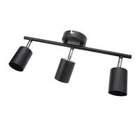 CHICIRIS Kit Faretto da Binario a LED Moderno a 3 Teste Girevole Opaco per Camera da Letto Hotel Ferro Alluminio