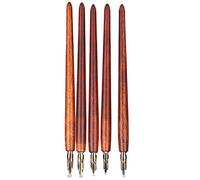 CHICIRIS Kit Penna Stilografica Ecologica con Manico in Legno Set di Penne Stilografiche per Calligrafia Squisita Pittura Dip per Personaggi Artistici e Disegno di Spartiti Musicali Studenti e