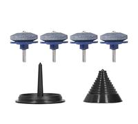 CHICIRIS Kit per Affilare la Lama del Tosaerba Durevole Dispositivo Manuale per L'equilibrio della Rotazione in Acciaio della Pietra per Affilare per Trapani Elettrici per Accessori da Giardino