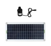 CHICIRIS Kit Pompa Acqua Solare, Pompa Sommergibile DC12V da 19 W 800 L/H con Pannello Solare da 30 W, per da Turismo in Serra