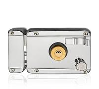 CHICIRIS Kit Serratura Cancello con 5 Chiavi per Ingegneria Scolastica Struttura Atomica di Grado B Design Compatto Ferro Cromato Ad Alta Resistenza Zinco (Lasciato aperto)