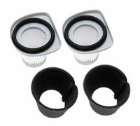 CHICIRIS La Sostituzione Precisa del Filtro Dell'aspirapolvere Filtra in Modo Efficiente L'aria di Scarico per L'aspirapolvere Portatile ZL601R ZL601A, ABS+spugna, Confezione da 2