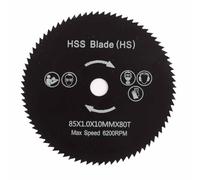 CHICIRIS Lama per Circolare in Acciaio Inossidabile da 85 Mm 80T Utensile da Taglio per Legno Durevole per Seghe Elettriche a Mano, Macchine da Taglio per Metallo, Plastica e Legno, Utensili Rotanti