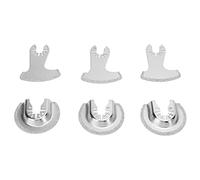 CHICIRIS Lame per Oscillanti in Carburo Diamantato da 6 Pezzi, per il Taglio della Molatura di Piastrelle di Cemento, Muratura in Ceramica, con Strumento Oscillante Multifunzionale