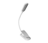 CHICIRIS Lampada per Spartito Musicale Lampada da Libro a LED con Clamp/Holder con Temperatura di Colore Regolabile Batteria Ricaricabile USB Protezione per gli Occhi per Studio di Lettura di (WHITE)