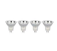 CHICIRIS Lampadina LED MR11 12LED 2W Faretto a Risparmio Energetico per Soffitti e Faretti Orizzontali Confezione da 4 (Bianco freddo)