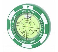 CHICIRIS Lettore di Green da Golf, Indicatore di Palline da Golf in Lega di Zinco e Ausilio per il Putt con Livella a Bolla Incorporata, Linee di Scala 3° e 6°, per Pratica di Lettura della Pendenza e