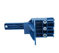 CHICIRIS Localizzatore di Fori Diritti, per Tasselli per la Lavorazione del Legno per Punte da Trapano da 6 Mm, 8 Mm, 10, Regolabile 4-45, Strumento di Giunzione per Foro Centrale (BLUE)