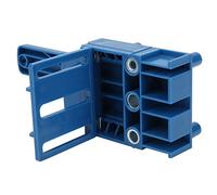 CHICIRIS Localizzatore di Fori Diritti, Strumento Guida per Foratura per la Lavorazione del Legno con Punte da 6 Mm, 8 Mm, 10, Distanza Regolabile da 4 a 45, Leggero e Portatile (BLUE)