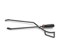 CHICIRIS Log Grabber Premium Iron Fire Tong with Enhanced Grip Wooden