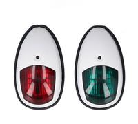 CHICIRIS Luce Verde Tribordo e Luce Rossa Babordo, visibilità 1 Miglio | Realizzato in ABS di grado marino, tecnologia LED ottimizzata, per imbarcazioni inferiori a 10 m
