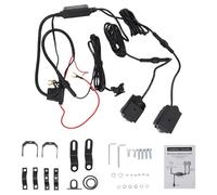 CHICIRIS Luci Ausiliarie per Moto, Faretti per Luci di Guida a LED con Lente a Doppio Fuoco 6000K Bianco 3000K Giallo, IP68 Impermeabile e Antipolvere, con Staffe di Montaggio per SUV