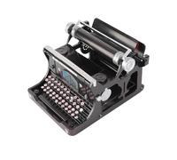 CHICIRIS Macchina da Scrivere Portatile retrò, Pezzo Unico in Ferro Fatto | Design robusto e durevole, stile artistico vintage, lavorazione manuale, perfetto per la casa e l\'ufficio