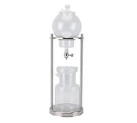 CHICIRIS Macchina per caffè con Gocciolatore per Birra Ghiacciata, Torre per Birra Fredda in Acciaio Inossidabile da 600 Ml in Vetro con Design Trasparente per L'home Office