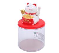 CHICIRIS Maneki Neko Lucky Cat Statua Che Sventola a Energia Solare per la Decorazione Dell'auto Dell'ufficio Domestico, Benedizioni e Ricchezza, ABS Dimensioni 2,36x2,17x2,17 Pollici, per la (WHITE)