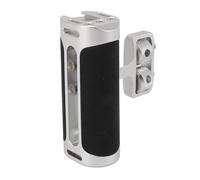 CHICIRIS Maniglia Laterale per Gabbia per Fotocamera in Lega di Alluminio Impugnatura Regolabile in Altezza per Registrazione Video e Fotografia 1 X Maniglia (SILVER)