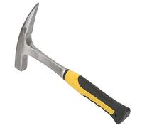 CHICIRIS Martello per Mattoni Durevole a Doppia Testa a Bocca Piatta, Martello per Indagini Geologiche Trattato Termicamente per Prove di Durezza della Roccia, Ideale per Geologi e Muratori (S)