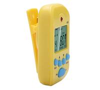 CHICIRIS Metronomo Digitale Meideal con Display LCD, Struttura in Metallo e Plastica, 30-280 BPM, Uscita Cuffie a Doppio Canale, Design a Clamp/Holder per Musicisti, Alimentato a Batteria (YELLOW)