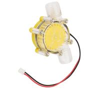 CHICIRIS Micro Turbina Idro -Turbina, Leggera e Compatta della Pompa a Flusso d'acqua F50 CC per Generazione di Energia Idroelettrica (F50 80V Giallo trasparente)