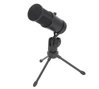 CHICIRIS Microfono a Condensatore USB, Effetti Sonori Professionali, Forte Acquisizione del Suono, Pulsante e Manopola, Ideale per Registrazione, Giochi, Streaming Live, con Treppiede per